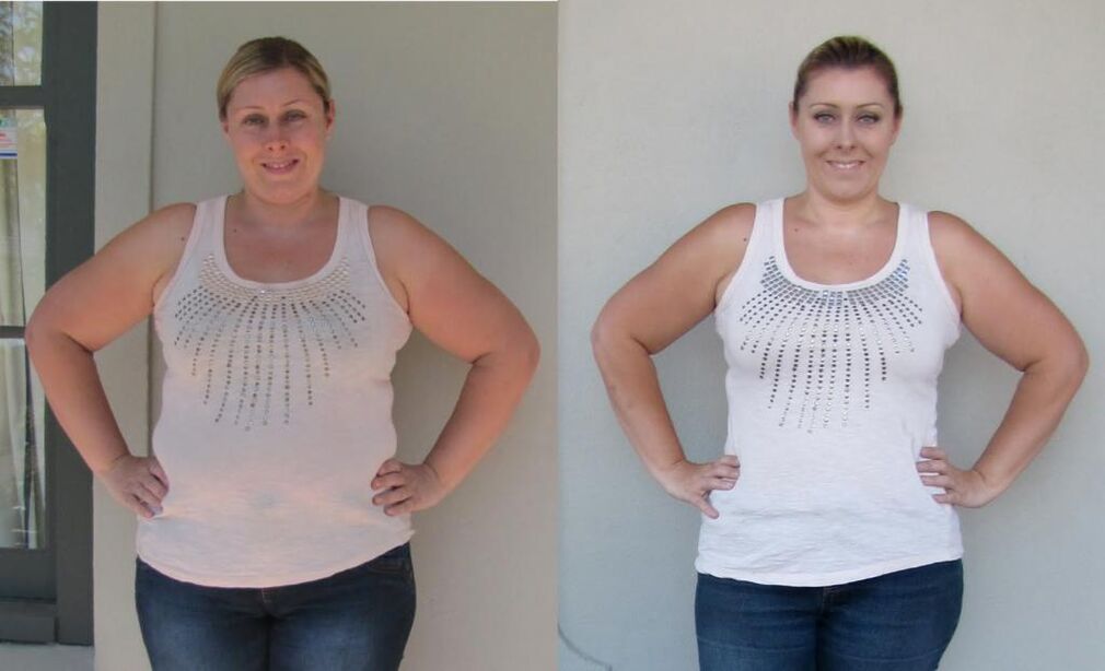 przed i po odchudzaniu na diecie 6-płatkowej