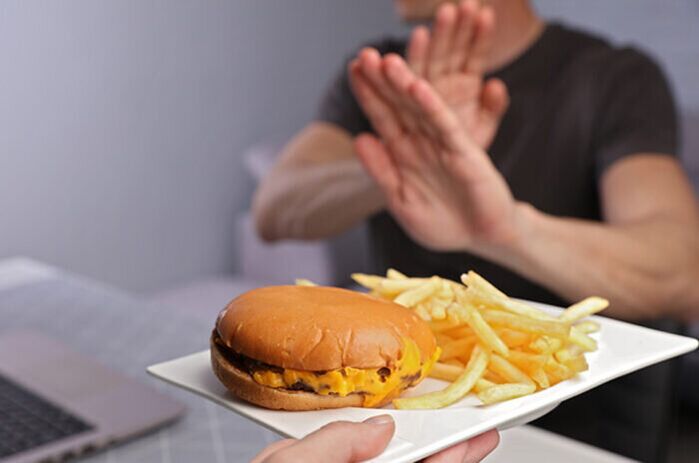 Odmowa fast foodów na diecie według grupy krwi